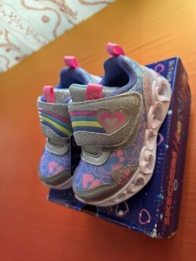 Brand New- Sketchers Heart Lights. Toddler Size 5